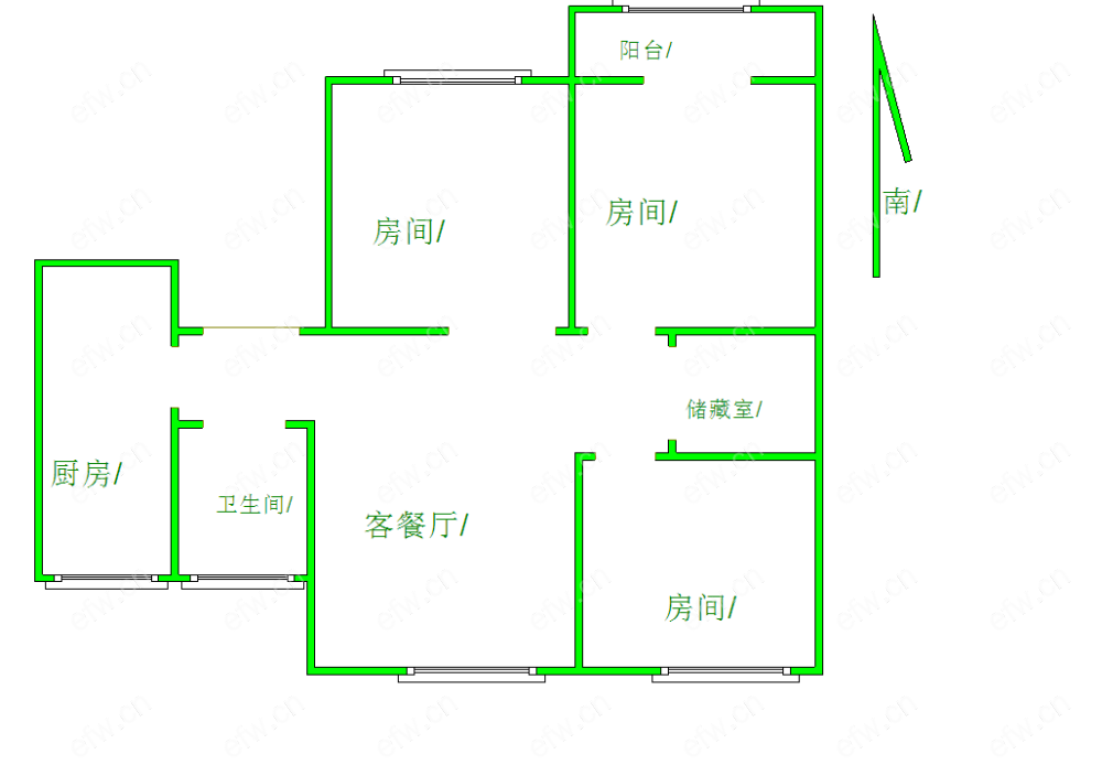 丰涵家园 3室2厅