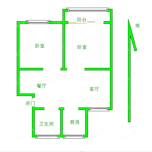 山明四村 2室2厅