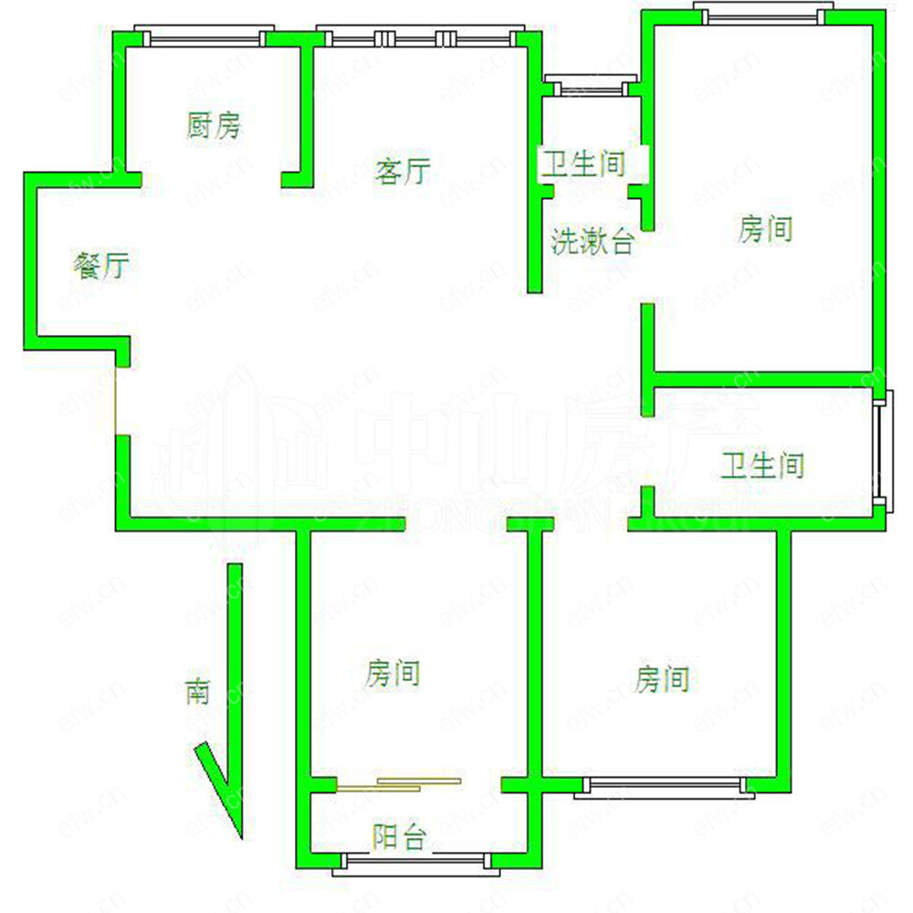 盛世家园（二期） 3室2厅精装修拎包入住