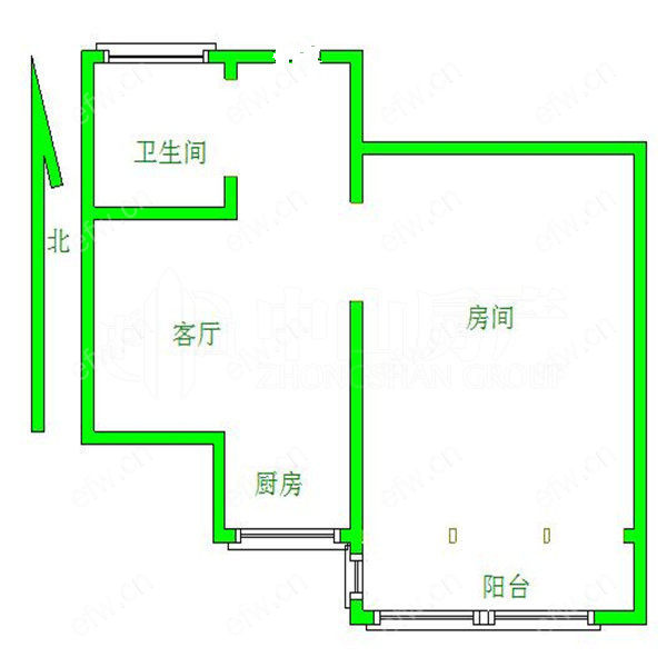 曹张新村 1室1厅精装修