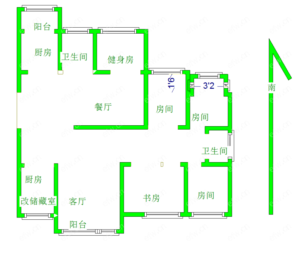 清扬康臣 1室1厅