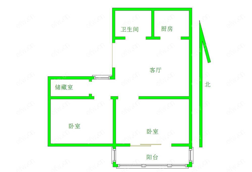 惠峰新村 2室1厅