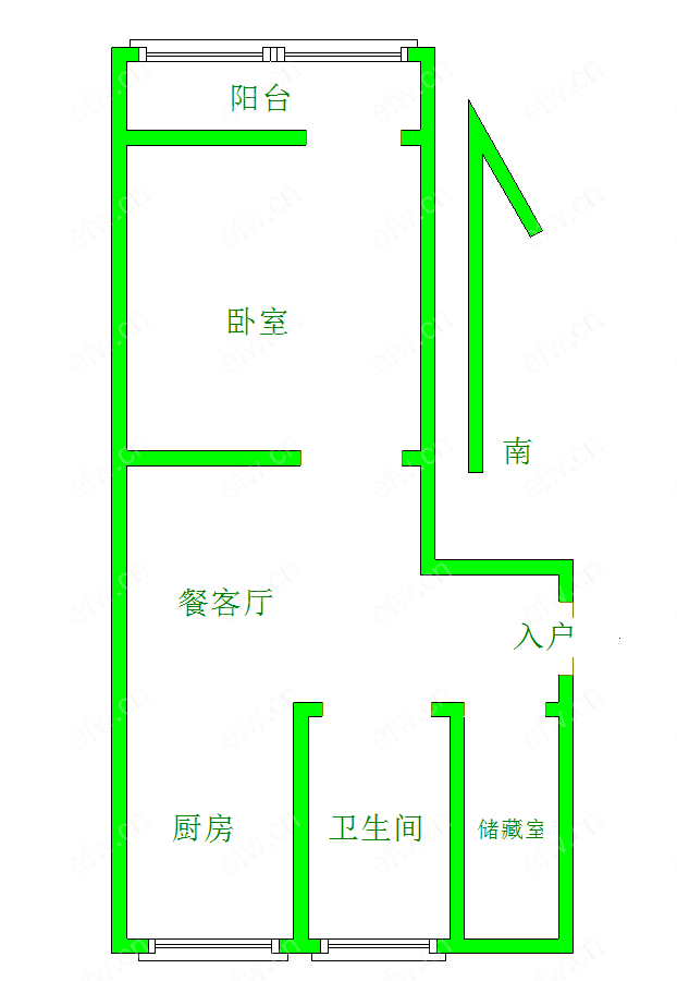 建设新村  1室1厅