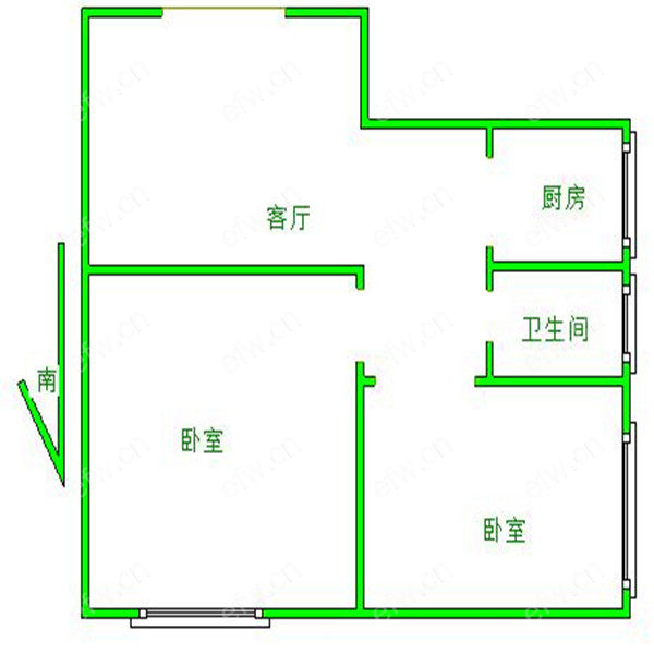 莲蓉公寓 2室1厅