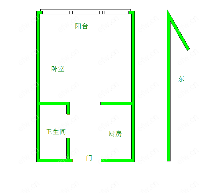 苏宁天御广场 1室1厅