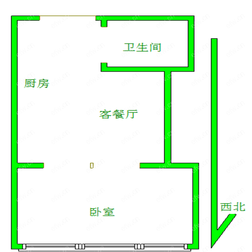 禾嘉际  1室1厅