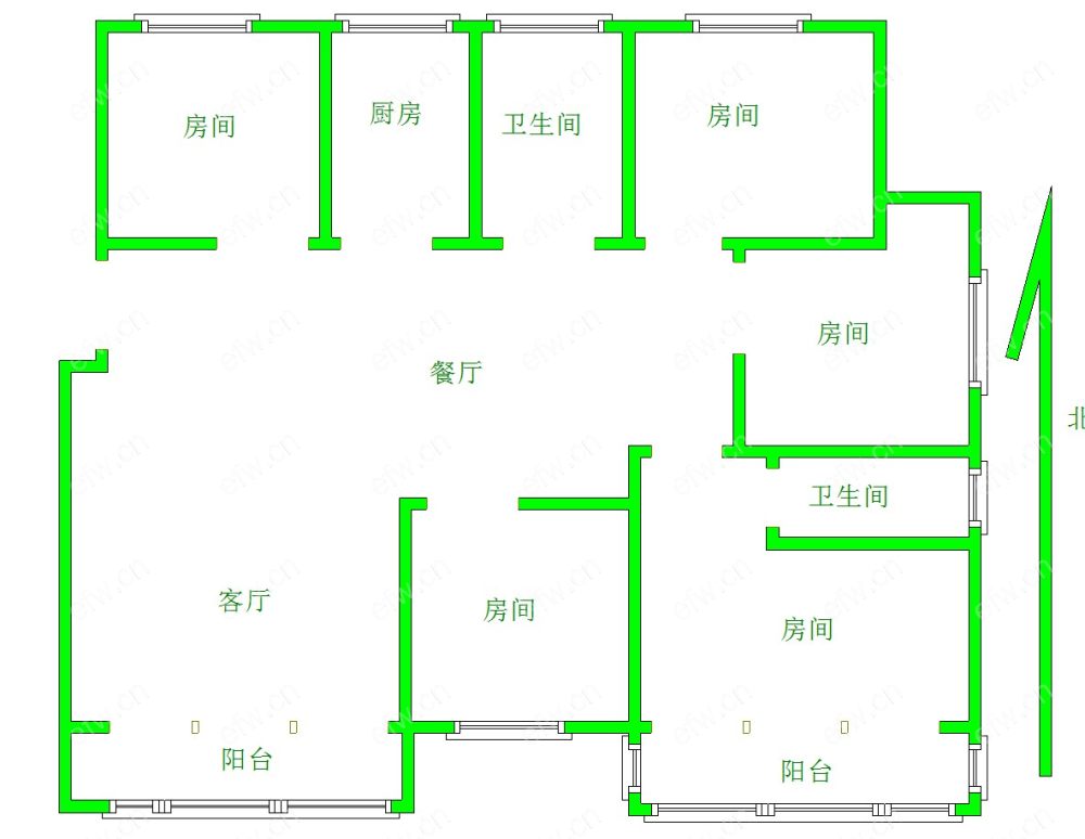 华夏泉绅(永利花苑) 5室2厅