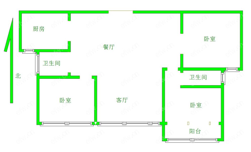 广石家园 3室2厅