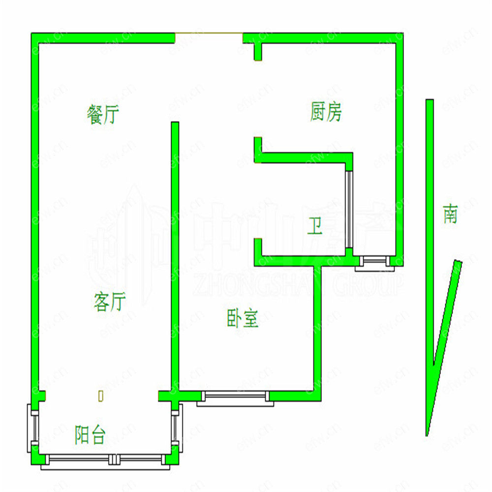广石家园 1室2厅