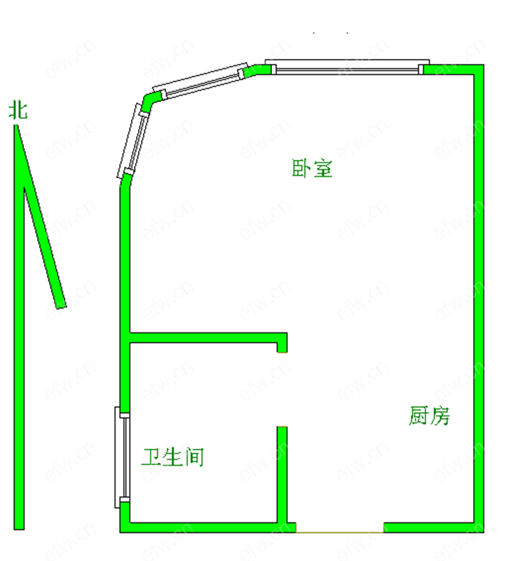 金科新大陆(金科万博商业广场) 1室1厅