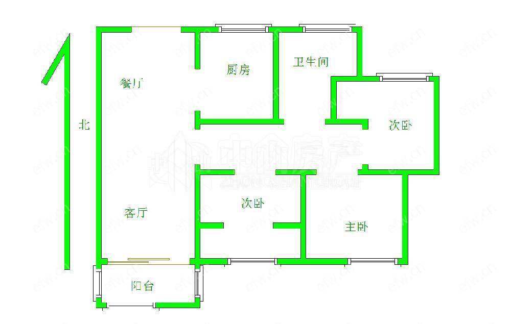 中城誉品 3室2厅1卫