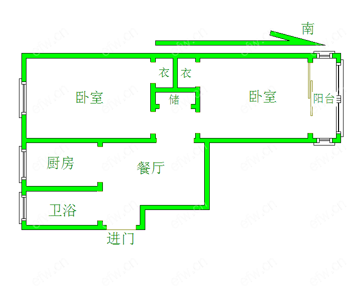 山明四村 2室1厅......