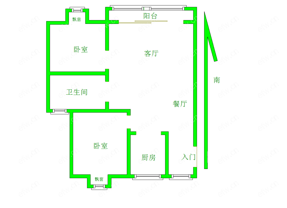 华润橡树湾 2室2厅