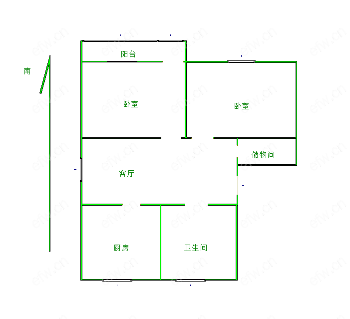 西直街 2室1厅.......