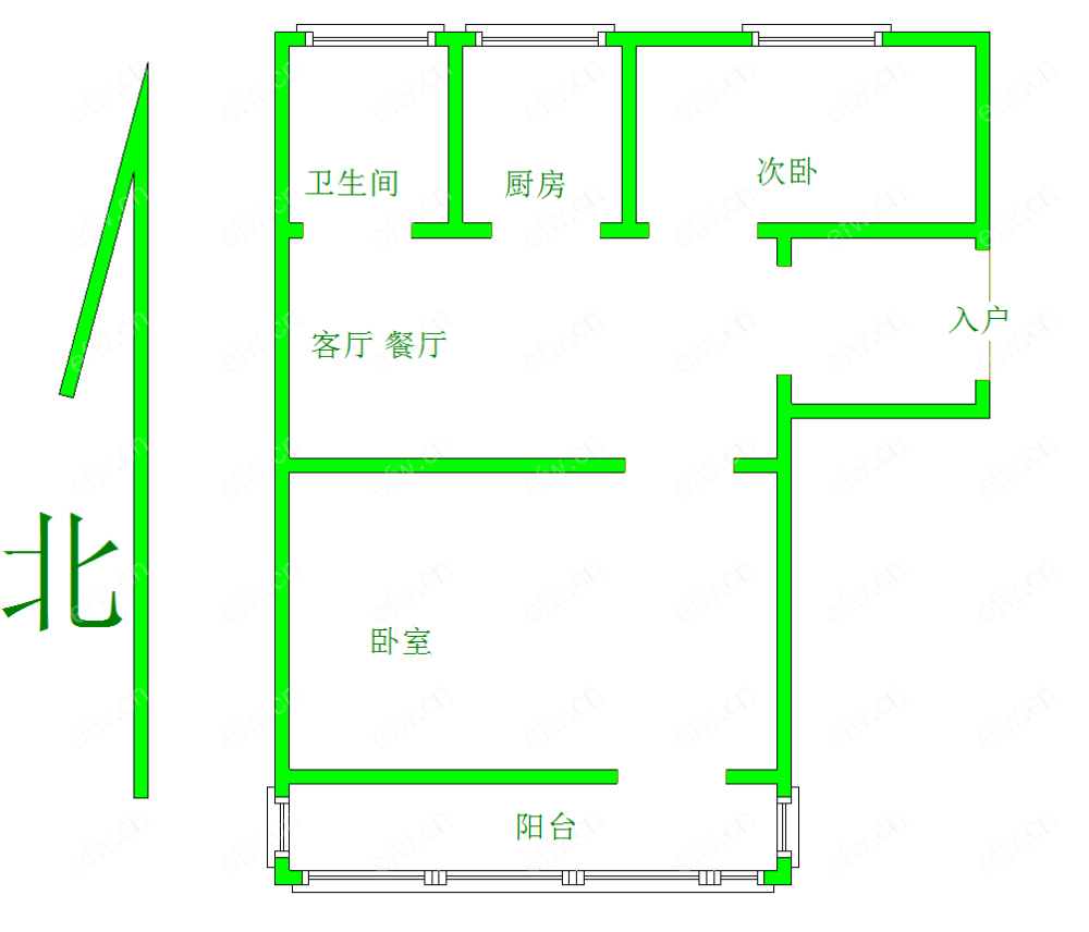 扬名一村 2室1厅二室一厅