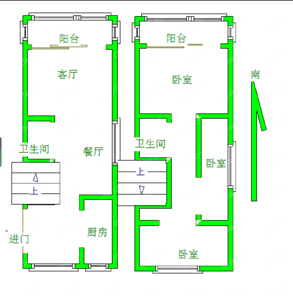 学前街小区（88号) 3室2厅