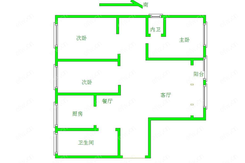 春城家园B区 3室2厅