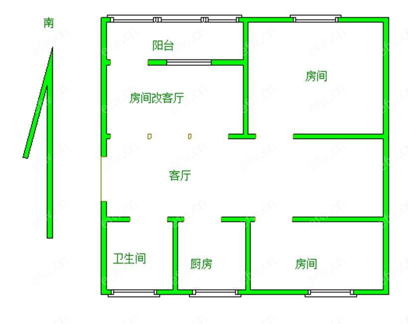 东河头巷 3室2厅7楼自住精装