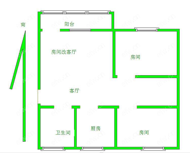 东河头巷 3室2厅7楼自住精装