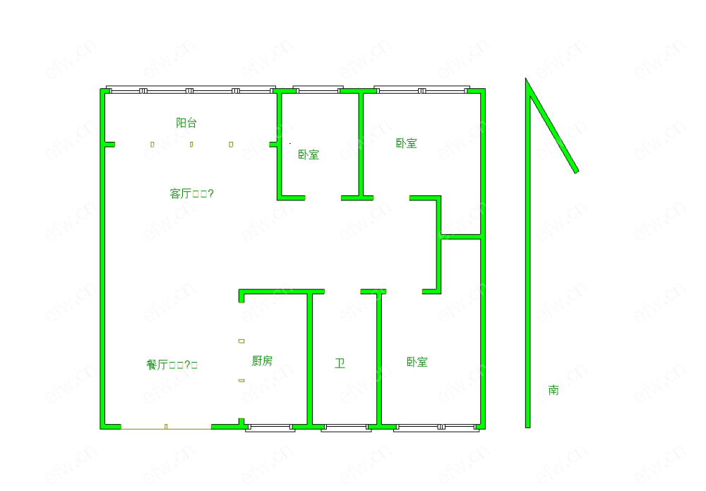 华润橡树湾 3室2厅