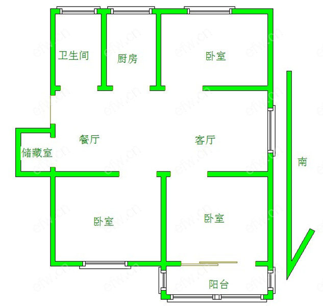 曹张新村 3室1厅