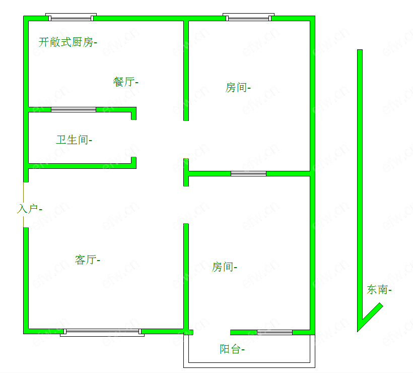 复兴路 2室2厅