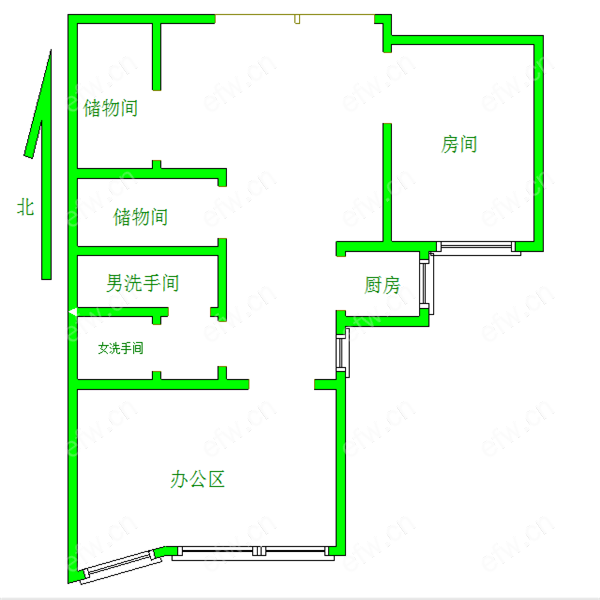 宝锡大厦 2室1厅