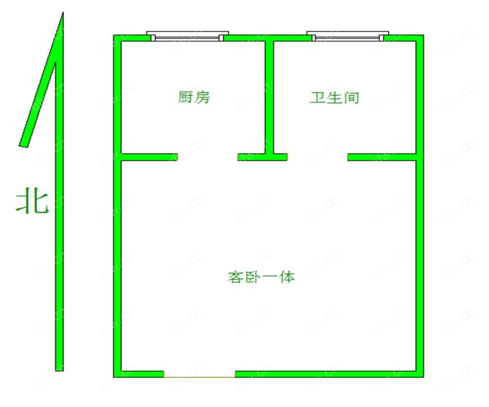 嘉德花园  1室1厅