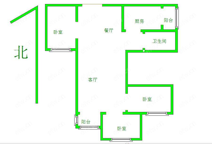 恒大城 3室2厅