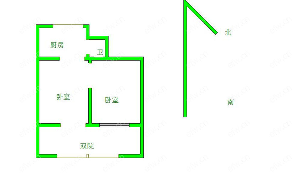 广丰二村 1室1厅双院门已经开好 精装修
