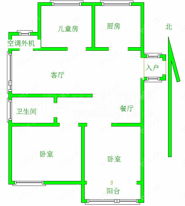 孔雀城(孔雀雅园一期） 3室2厅