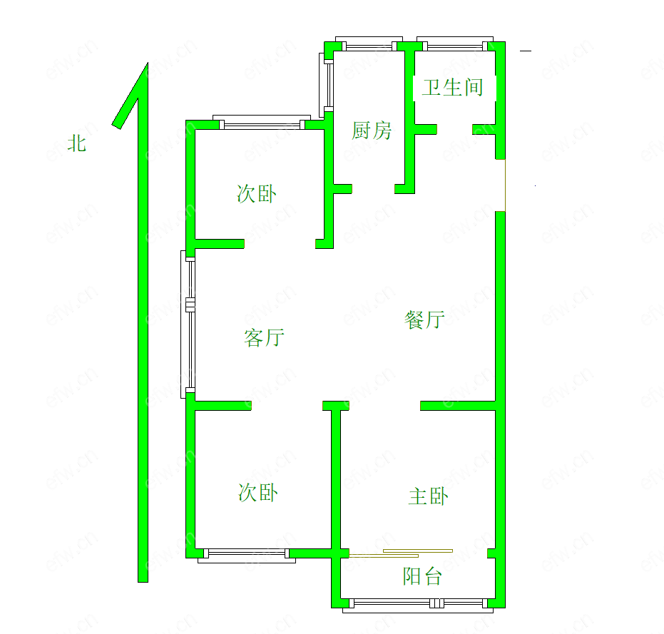 通扬新村 3室2厅，南北通透，全明户型，南长街可用，性价比高