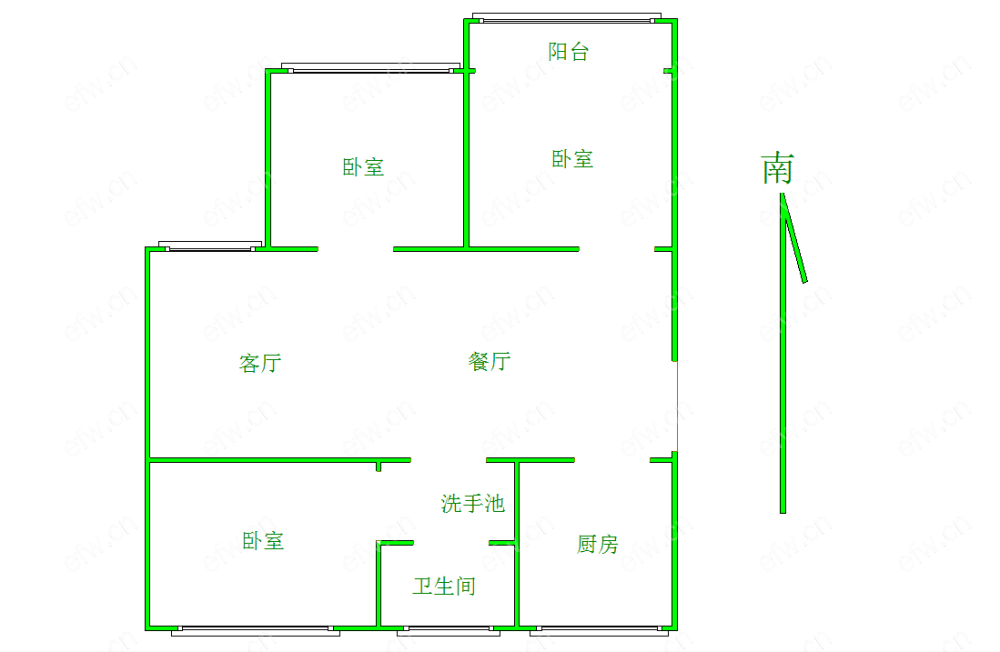 天河嘉寓(沁春园) 3室2厅