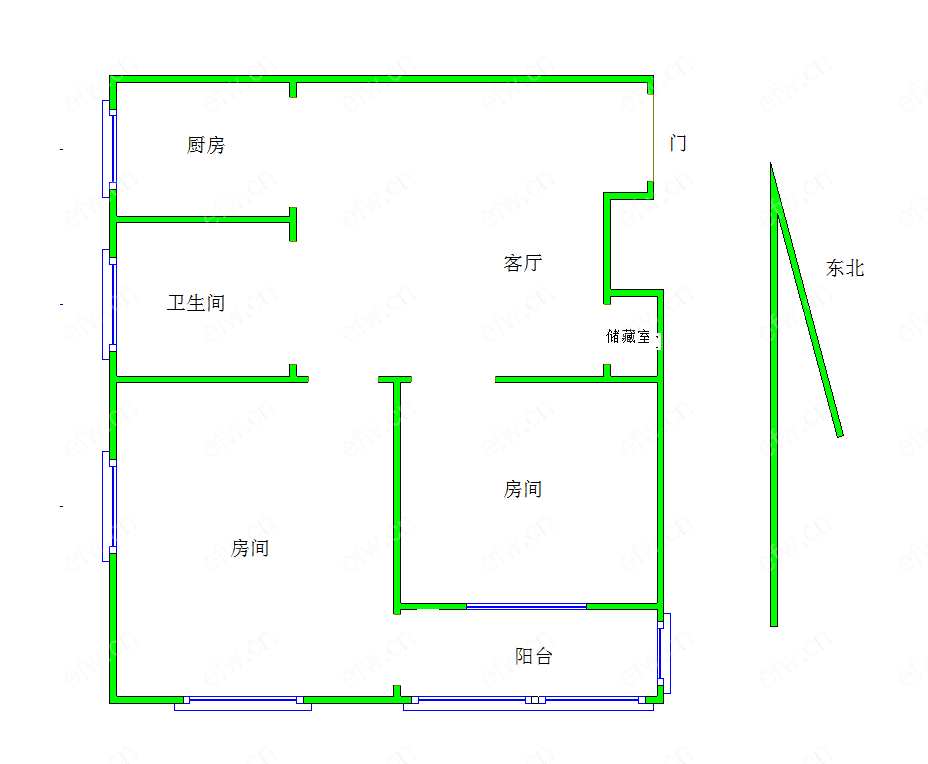 和平村 2室1厅