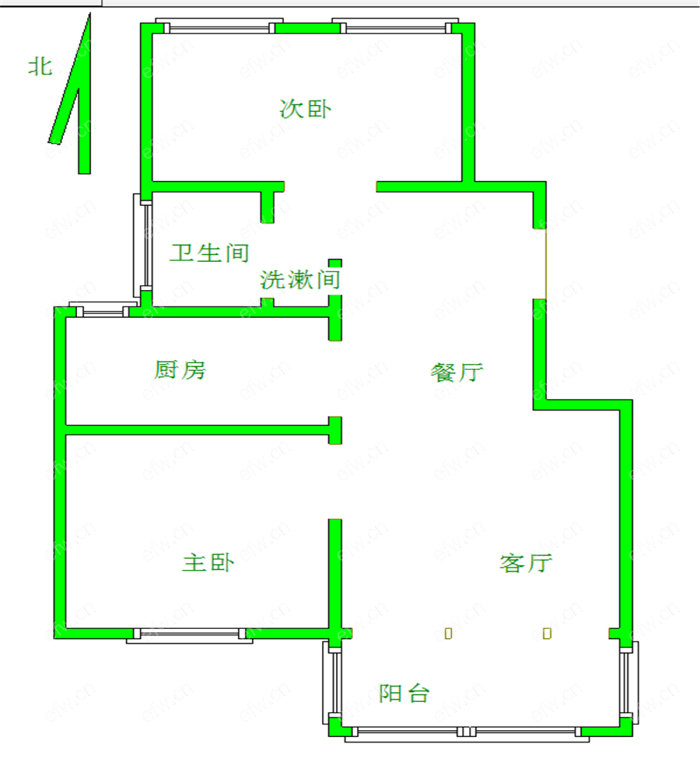 含车位海尚映象（阅山花园） 2室2厅