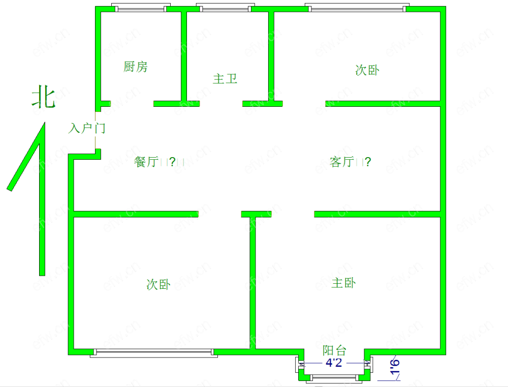 雪方苑 3室2厅