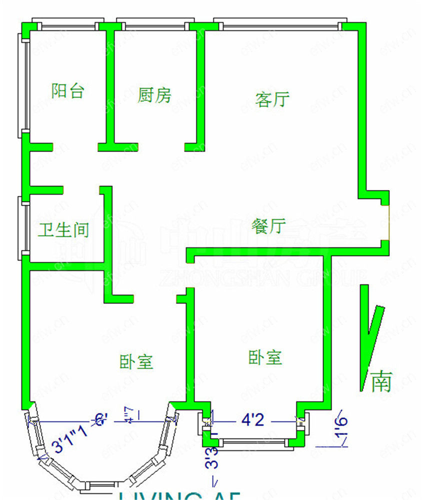 纯翠香山(香山名园) 2室2厅