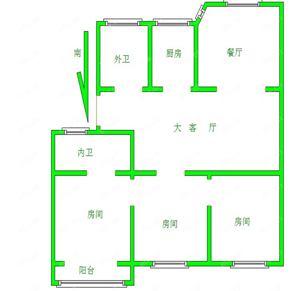 惠泉花园 3室2厅