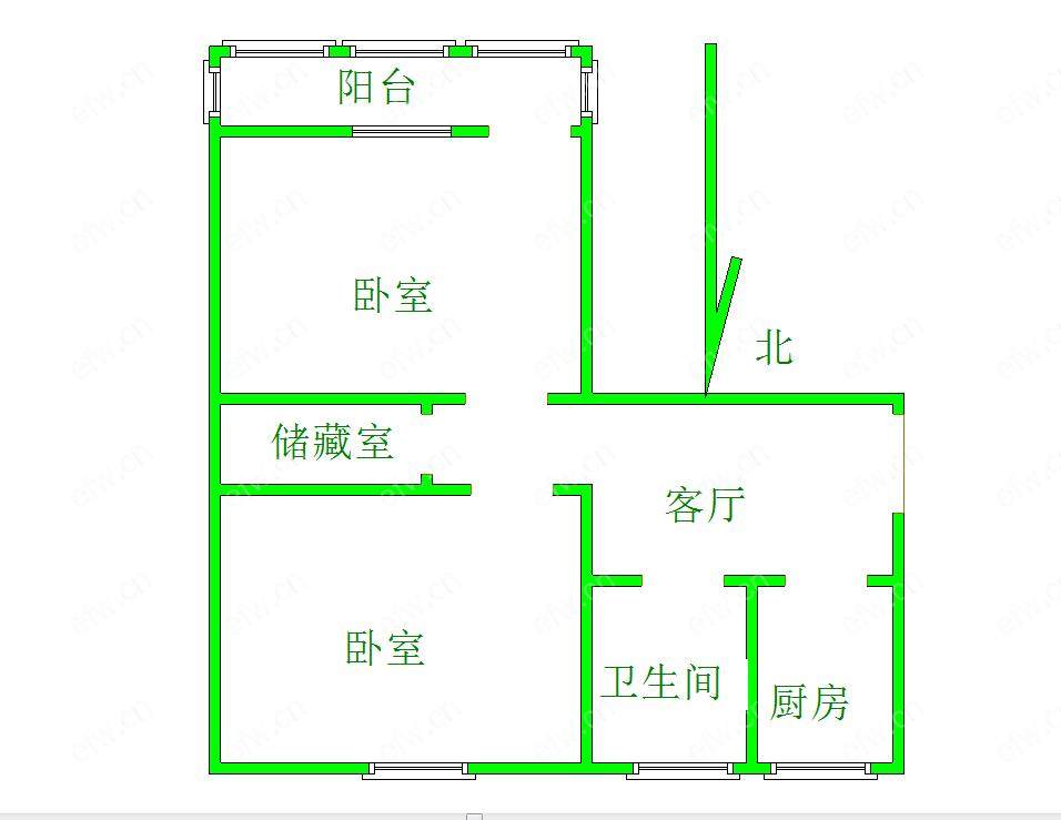 清扬新村 年轻时尚,2居室,观景房,落地大飘窗,采光视野一流