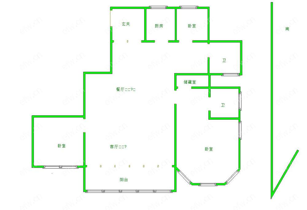 嘉洲花园洋房 3室2厅