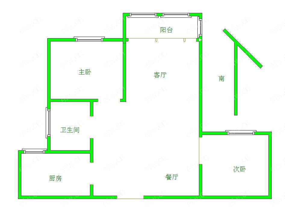 东望景苑 2室2厅