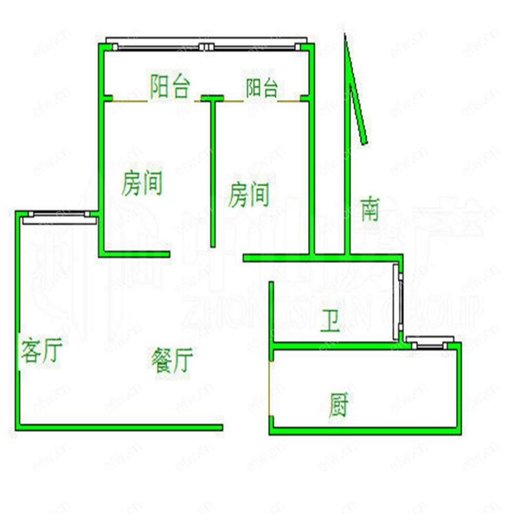 盛世家园 中高楼层 2室2厅 双阳台