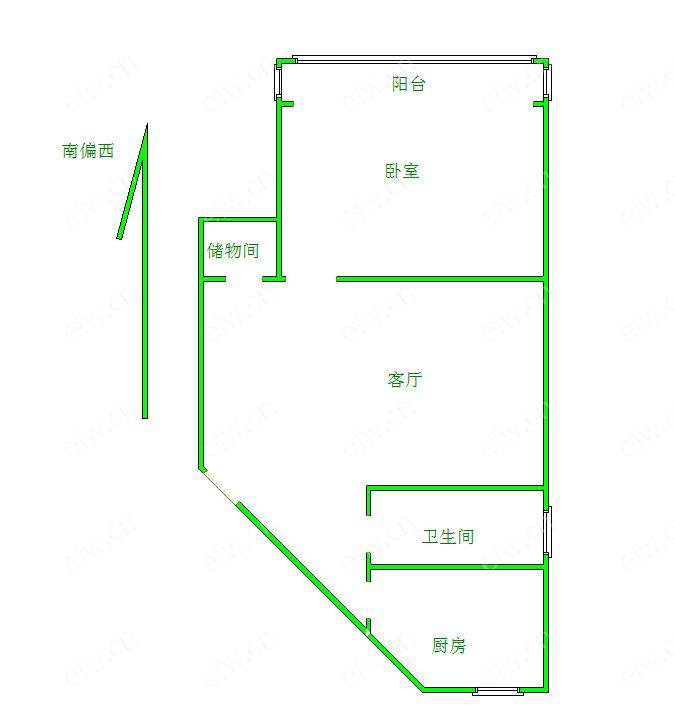 水车湾位置好，环境优雅，59.15平米精装2房