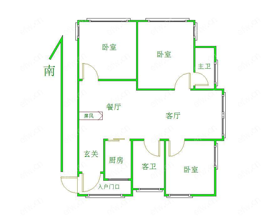 兴源北路638号（金马商城） 3室2厅