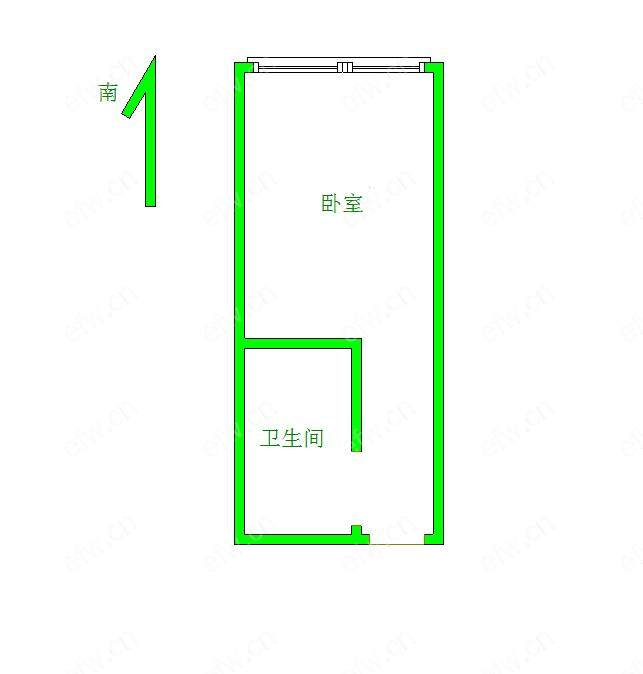 中盛公寓 1室1厅 精装拎包入住！