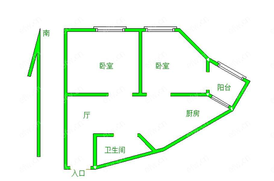 铭城花园 2室1厅