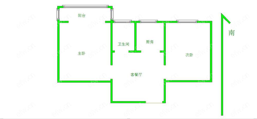 民丰里 2室1厅