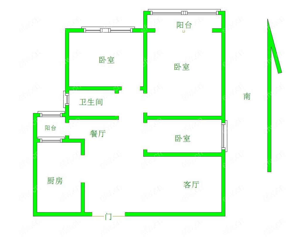 瑞城际(瑞城花园) 3室2厅