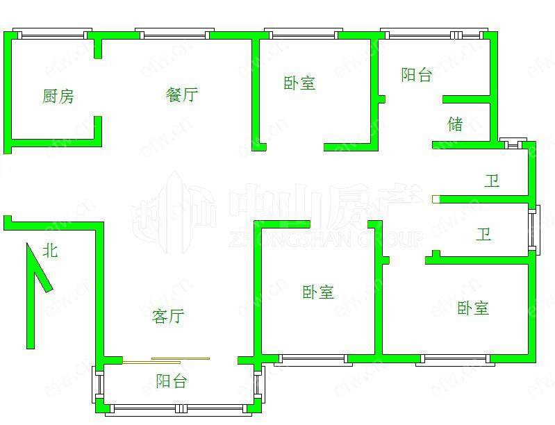 市繁华地段高档小区毛坯任你装电梯中间