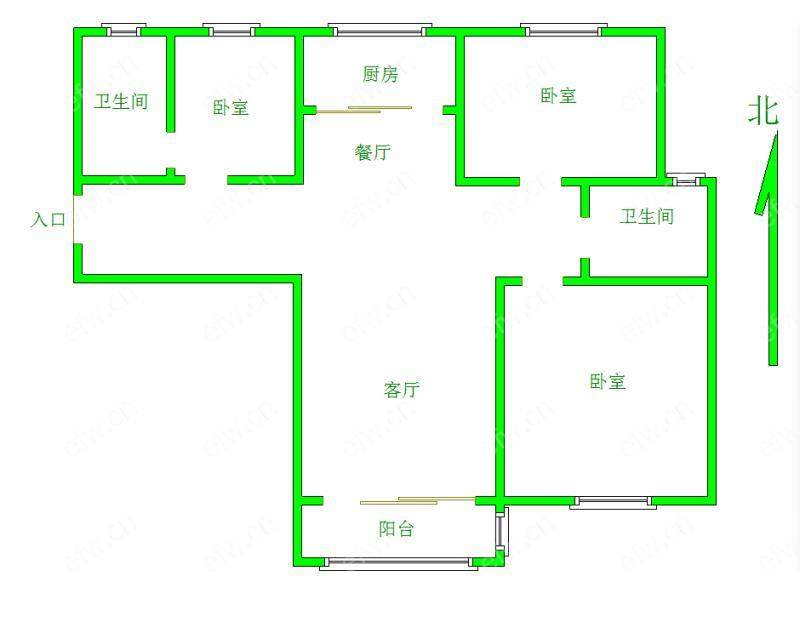 塔影景苑 3室2厅